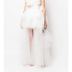 LouLou floral-appliqué evening gown